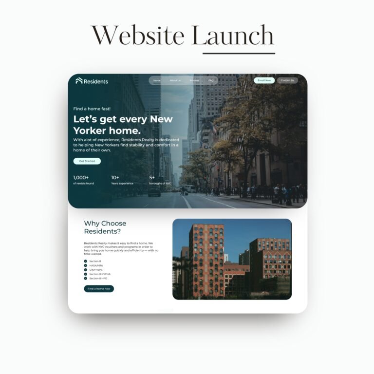 Resident Realty – Website Launch